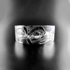 Silver Wolf Bracelet by Haida artist Carmen Goertzen