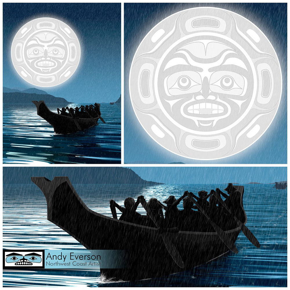 Canoe Journeys Limited Edition Print by First Nations artist Andy Everson