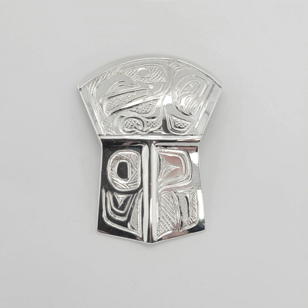Native Silver Eagle Pendant by Tsimshian artist Bill Helin