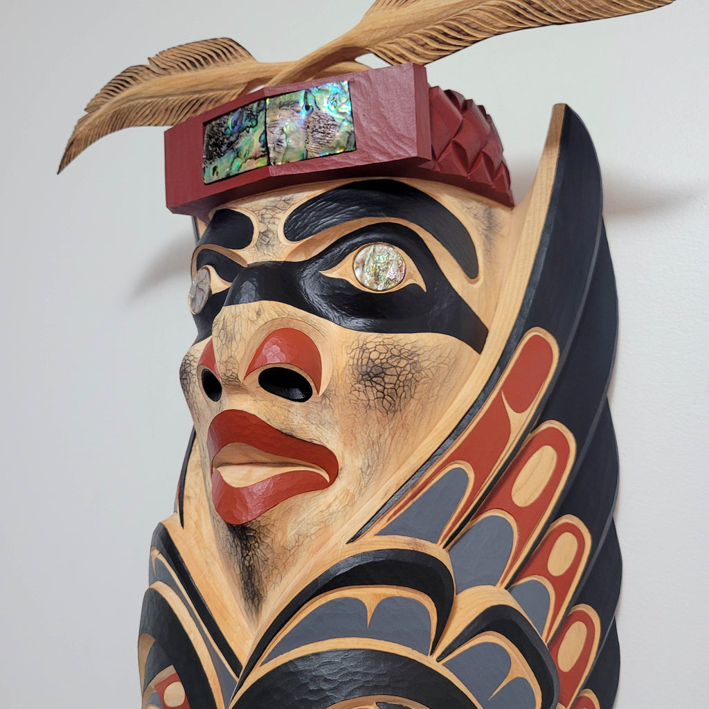 Carved Medicine Man Mask by Kwakwaka'wakw artist Junior Henderson