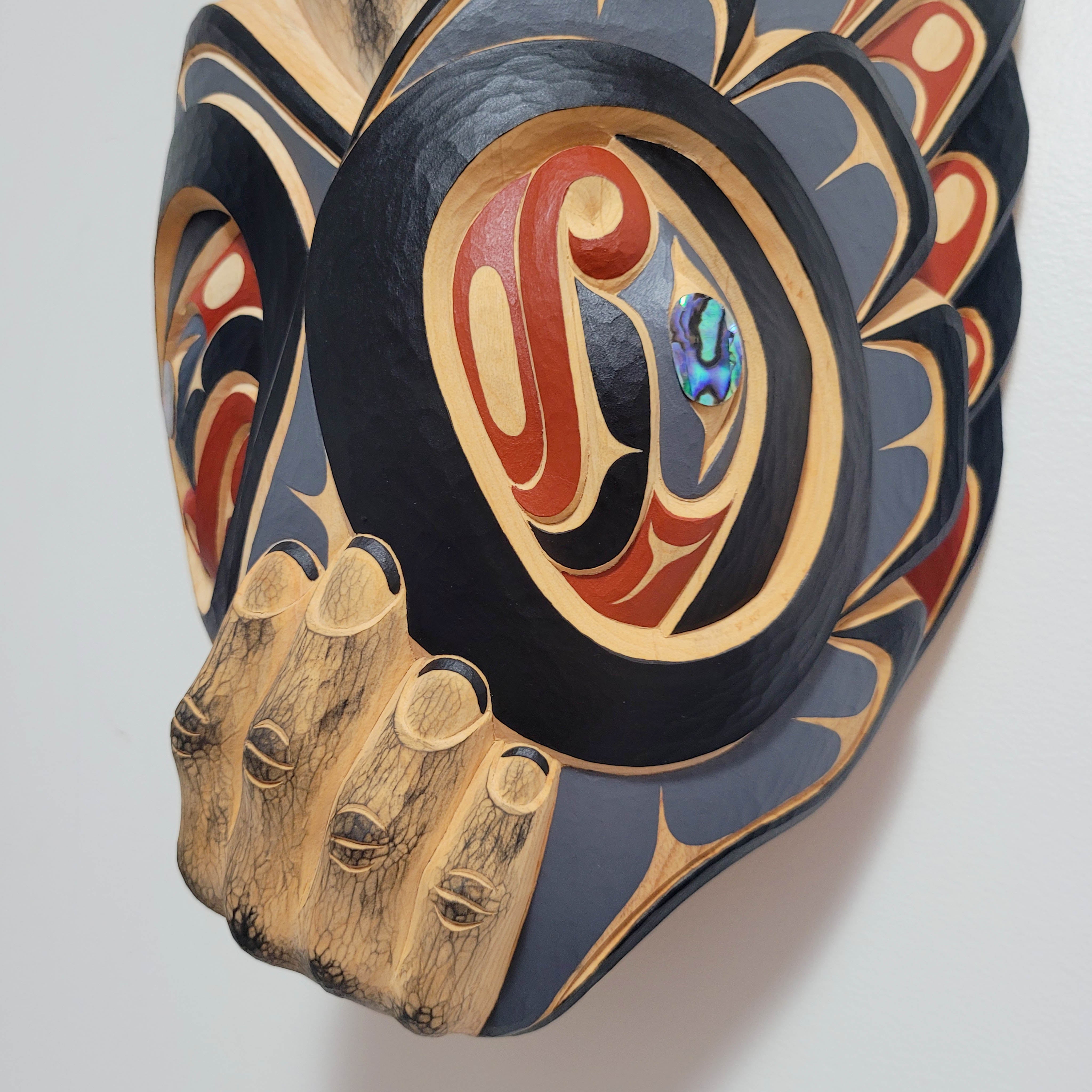 Carved Medicine Man Mask by Kwakwaka'wakw artist Junior Henderson