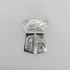 Native Silver Bear Pendant by Tsimshian artist Bill Helin