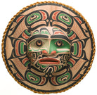 Moon Mask with Salmon Design by Kwagul Master Carver Calvin Hunt