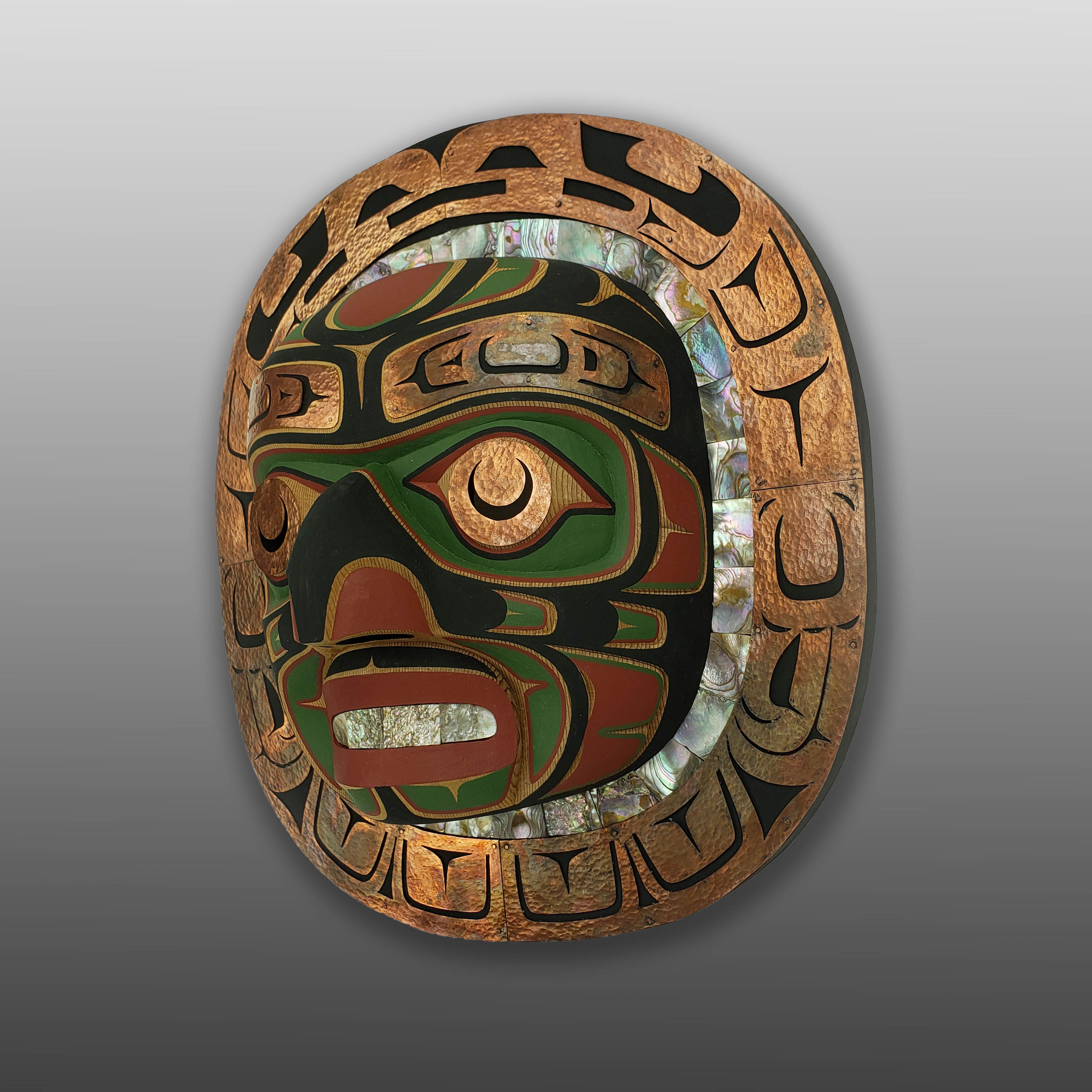 Copper Moon Mask by Kwakwaka'wakw carver Kevin Cranmer