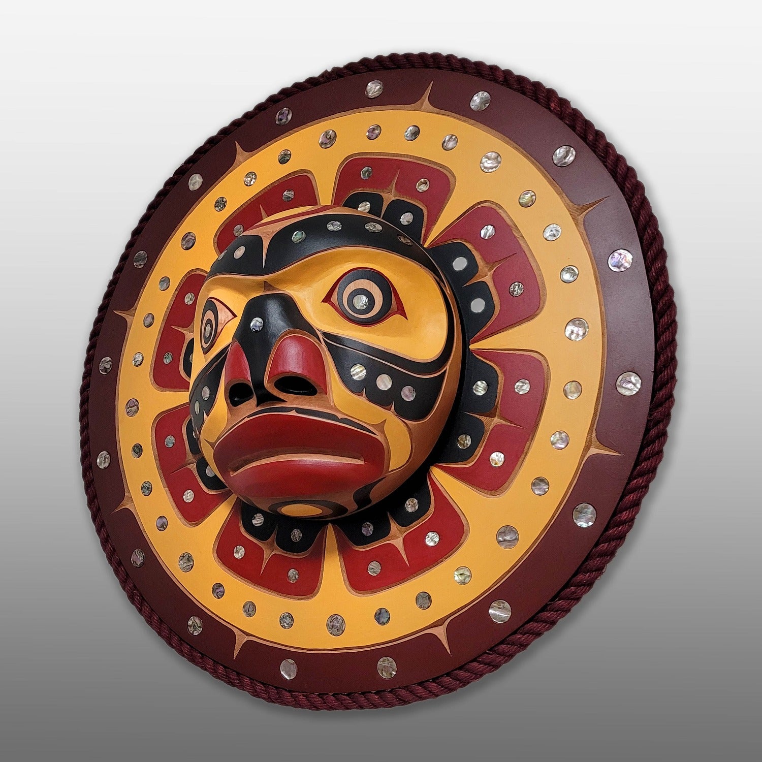 Abalone Moon Mask by Kwakwaka'wakw Master Carver Bill Henderson