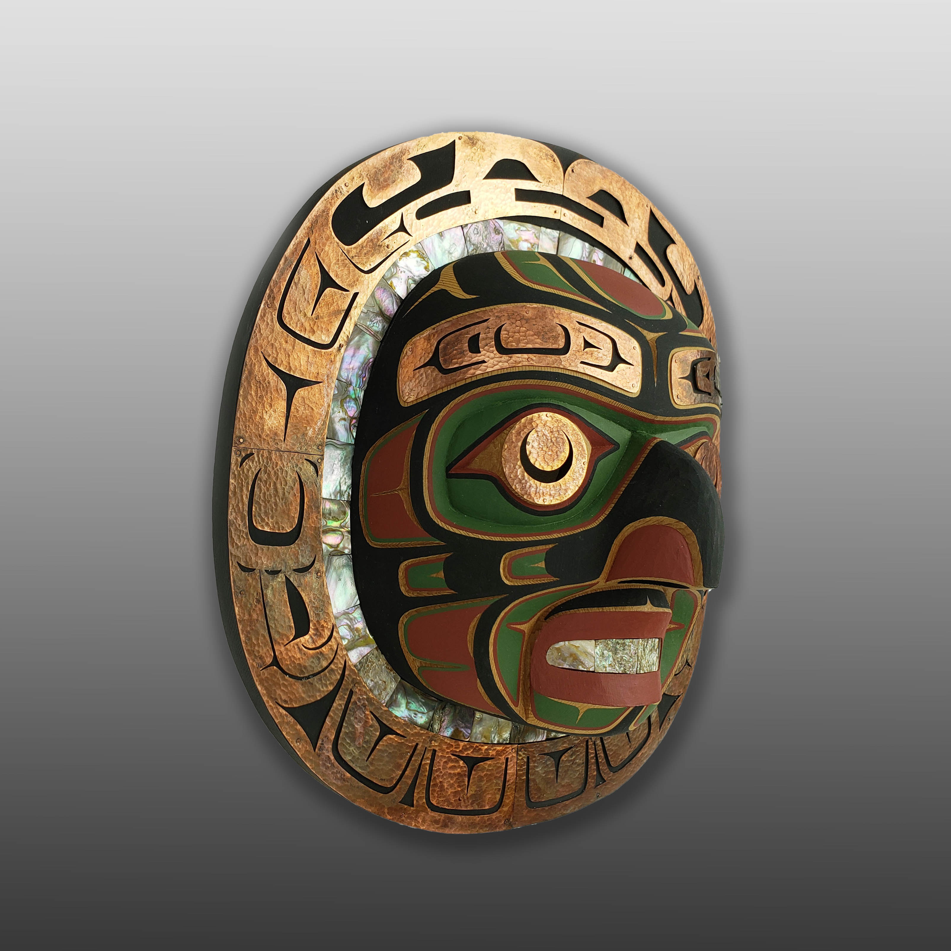 Copper Moon Mask by Kwakwaka'wakw carver Kevin Cranmer