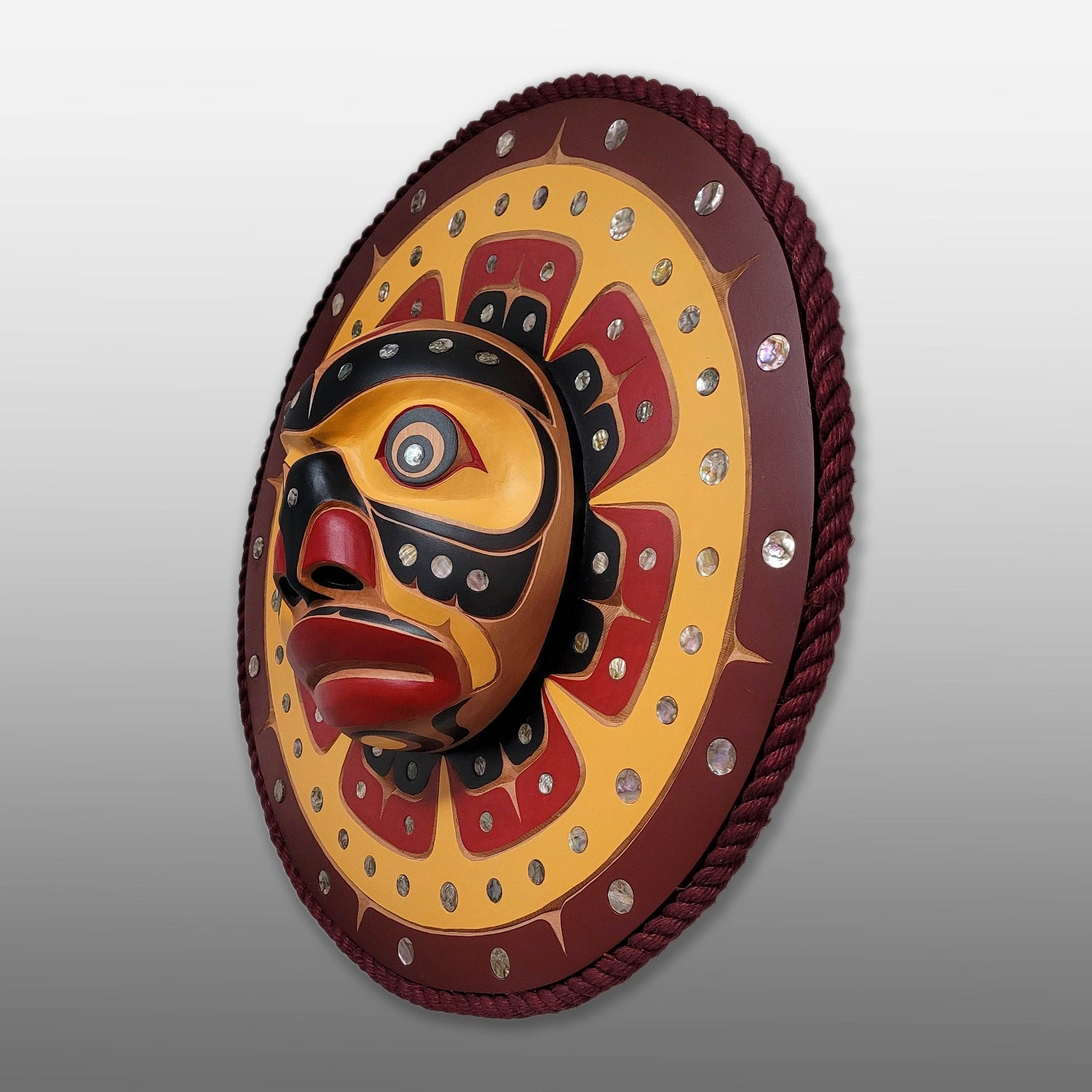 Abalone Moon Mask by Kwakwaka'wakw Master Carver Bill Henderson