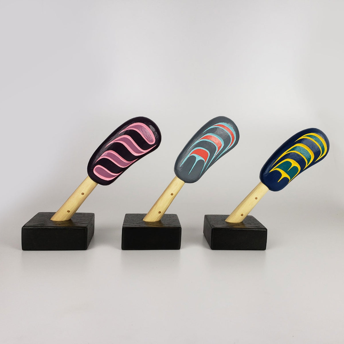 Purple Rattles Mussel Rattle in Plum Purple and Pink – Spirits of the West Coast Art ...