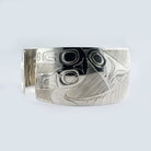 Silver Orca or Killer Whale Bracelet by Haida artist Andrew Williams