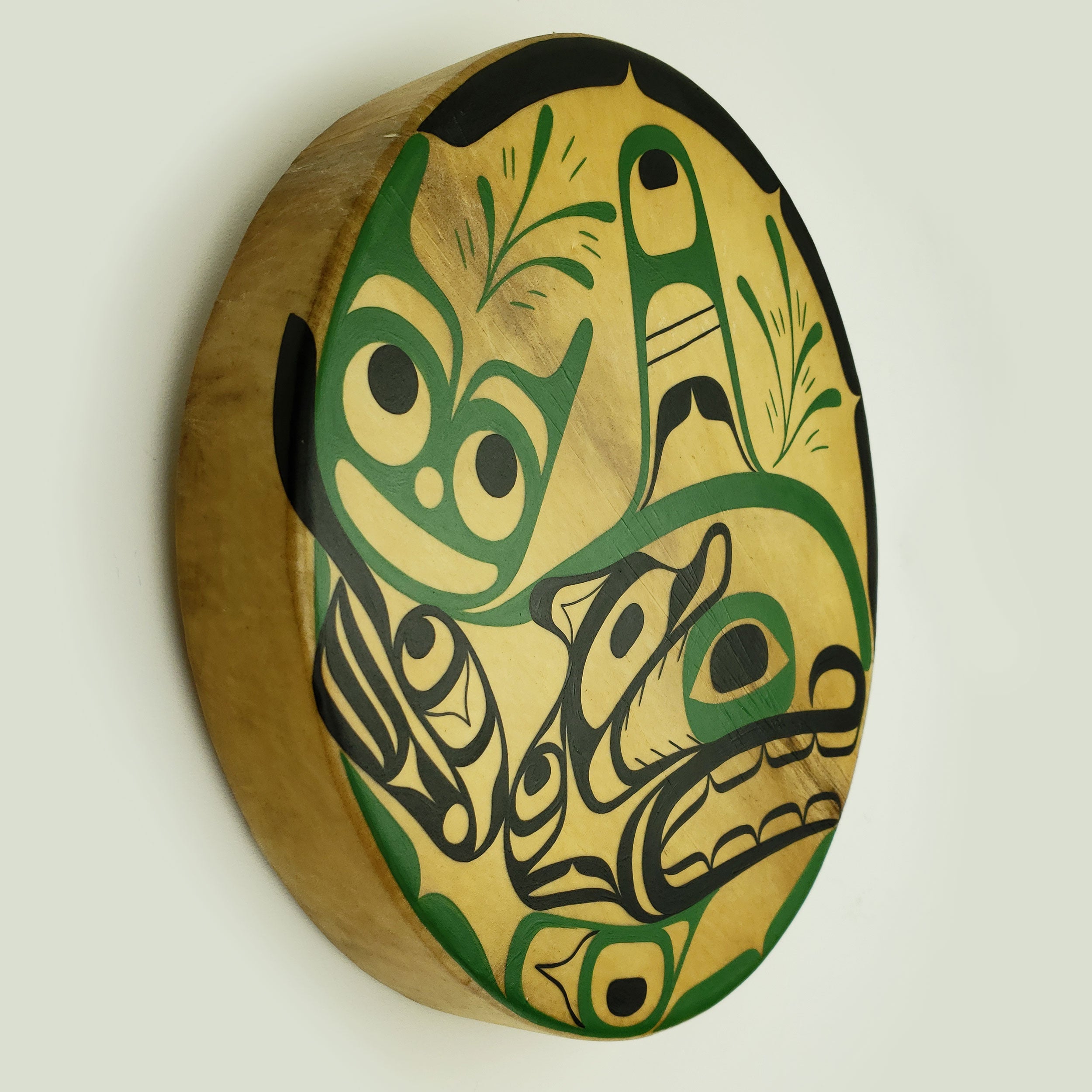 First Nations Killer Whale Drum by Kwakwaka'wakw Master Carver Calvin Hunt