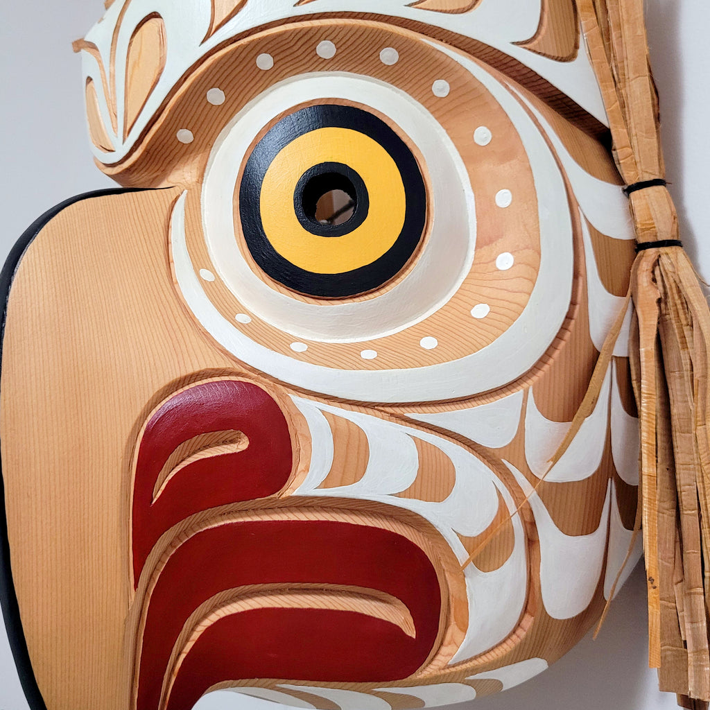 Snowy Owl Mask by Kwakwaka'wakw Master Carver Bill Henderson