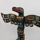 Miniature Raven, Whale and Sisiutl Totem Pole by Kwakwaka'wakw carver Kevin Cranmer