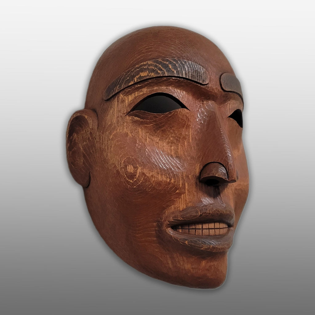 Red Cedar Portrait Mask by Kwakwaka'wakw artist Erich Glendale