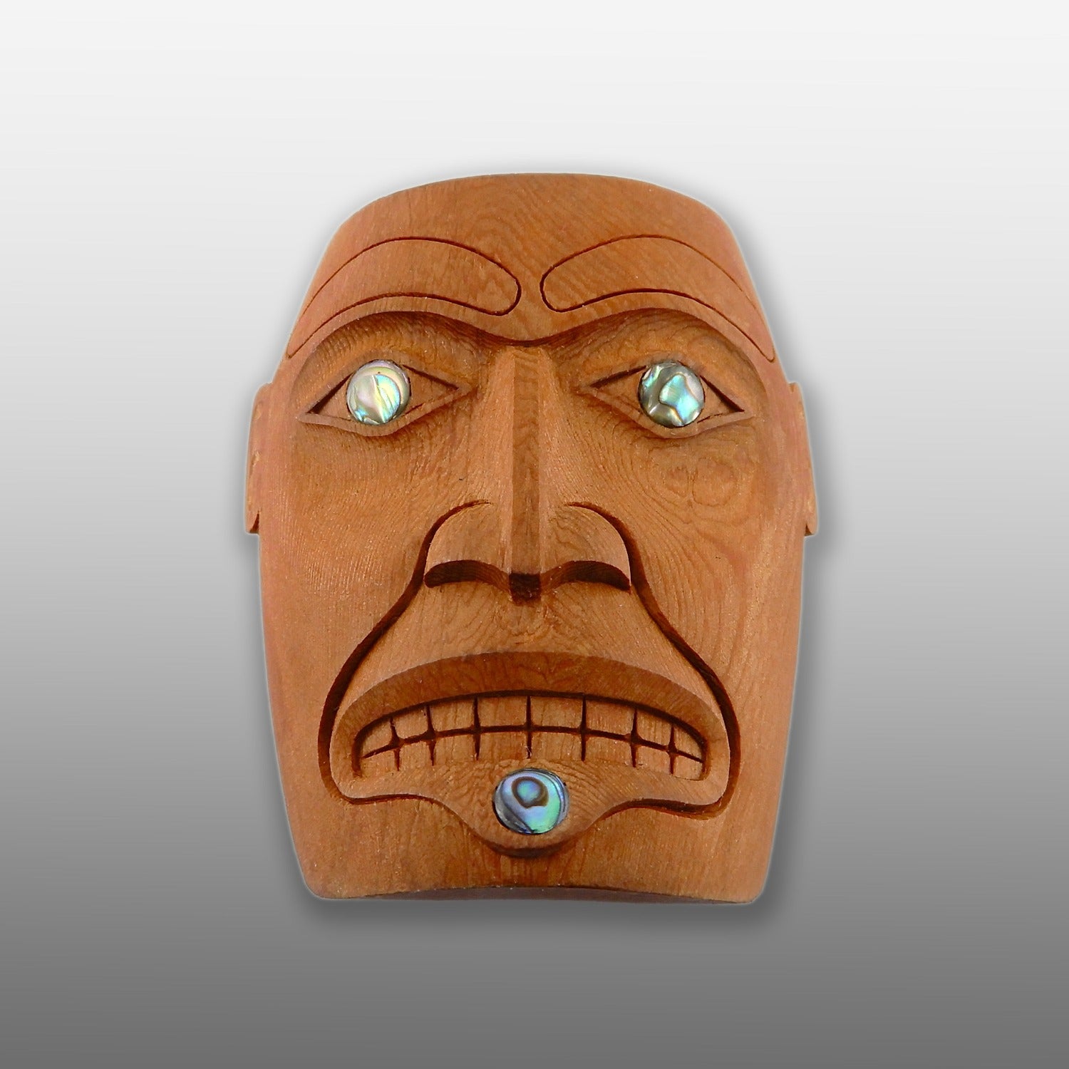 First Nations Portrait Mask Pendant by Haida Master Carver Ron Russ