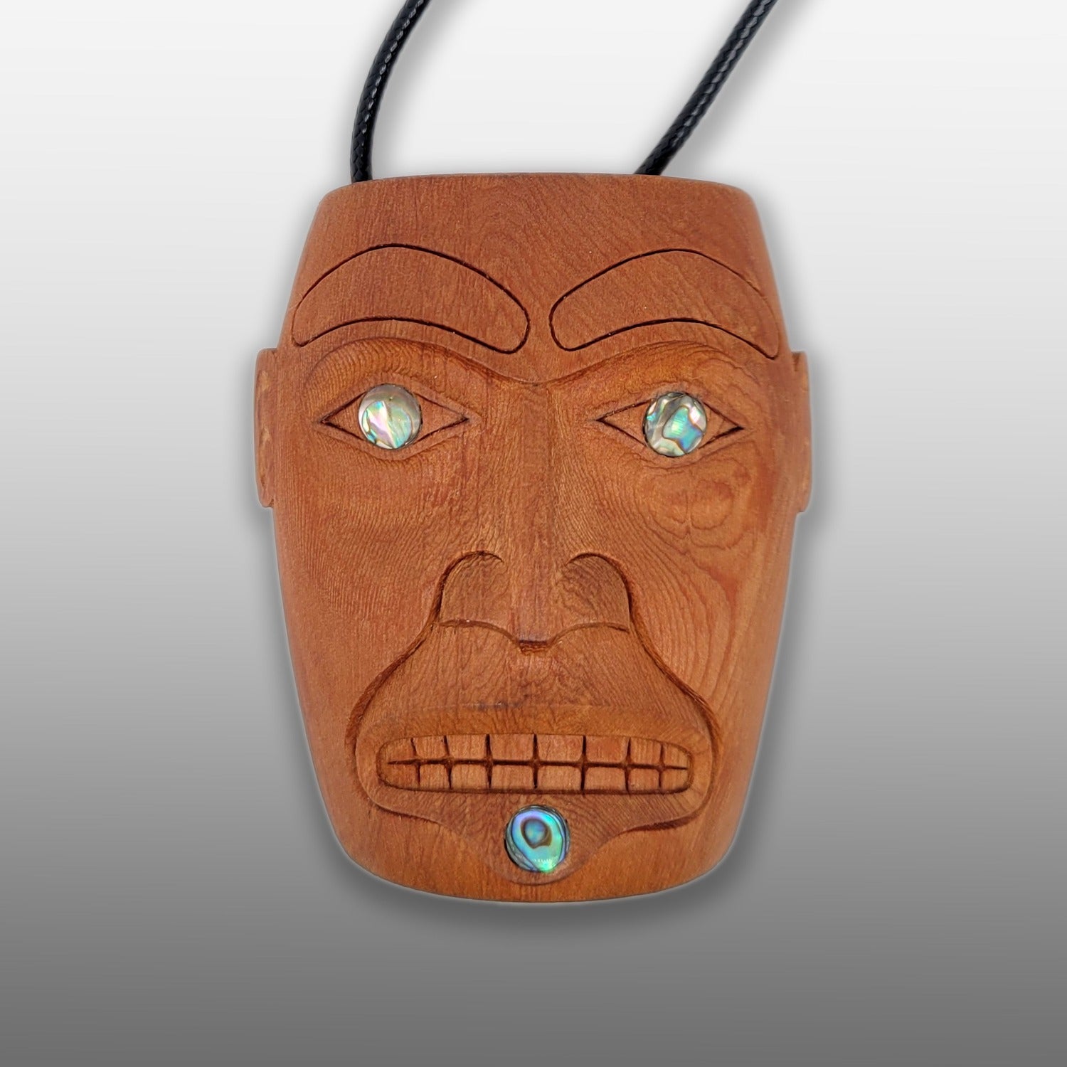 First Nations Portrait Mask Pendant by Haida Master Carver Ron Russ