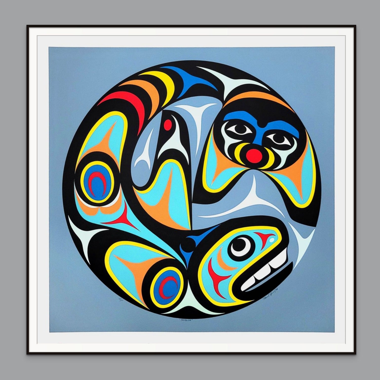 Protector Limited Edition Orca Print by Coast Salish artist Maynard Johnny