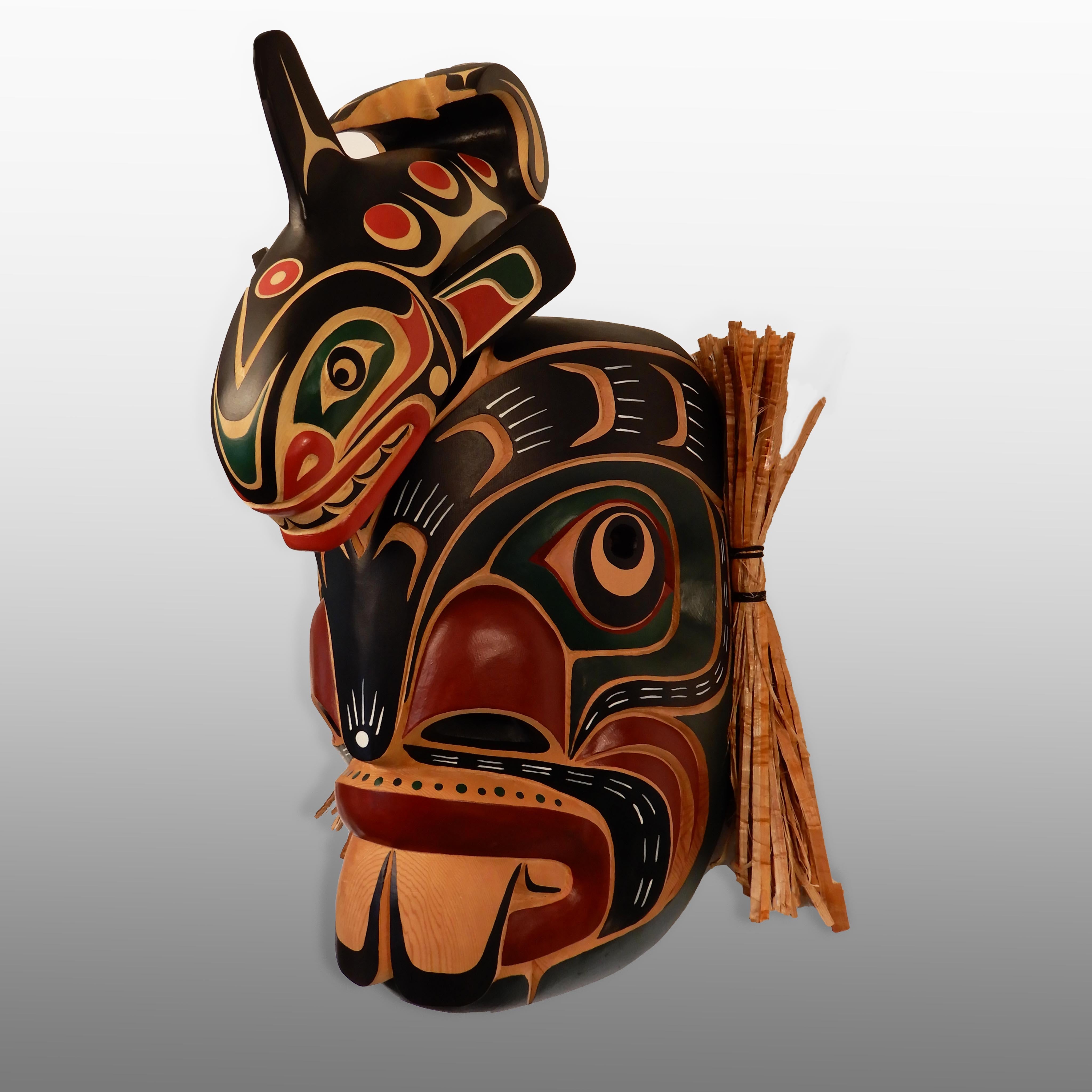 Merman and Killer Whale Mask by Kwakwaka'wakw Master Carver Bill Henderson