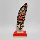 Native Cedar Raven Feather by Kwakwaka'wakw carver Sandy Johnson