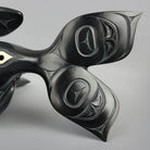 Argillite Orca with Raven Fin Sculpture by Haida carver Darrell White