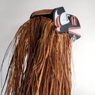 Raven Headdress with Cedar Bark by Kwakiutl artist Trevor Hunt