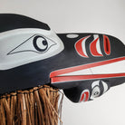 Raven Headdress with Cedar Bark by Kwakiutl artist Trevor Hunt