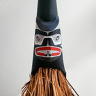 Raven Headdress with Cedar Bark by Kwakiutl artist Trevor Hunt