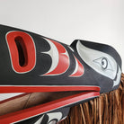 Raven Headdress with Cedar Bark by Kwakiutl artist Trevor Hunt