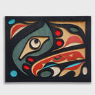 Rectangular Sandblasted Raven Panel by Kwakiutl artist Trevor Hunt