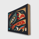 Rectangular Sandblasted Raven Panel by Kwakiutl artist Trevor Hunt