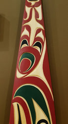 Cedar Salmon Paddle by Kwakiutl carver Trevor Hunt