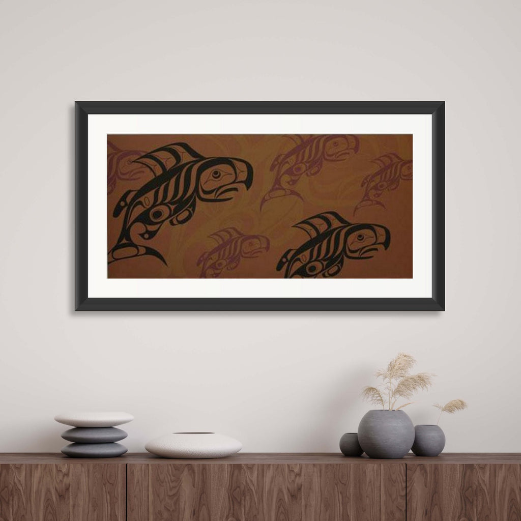 Salmon People Limited Edition Print by Tahltan artist Alano Edzerza