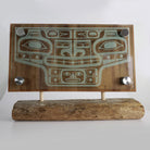 Sandblasted Glass Chilkat Panel by Kwakwaka'wakw Master Carver Calvin Hunt