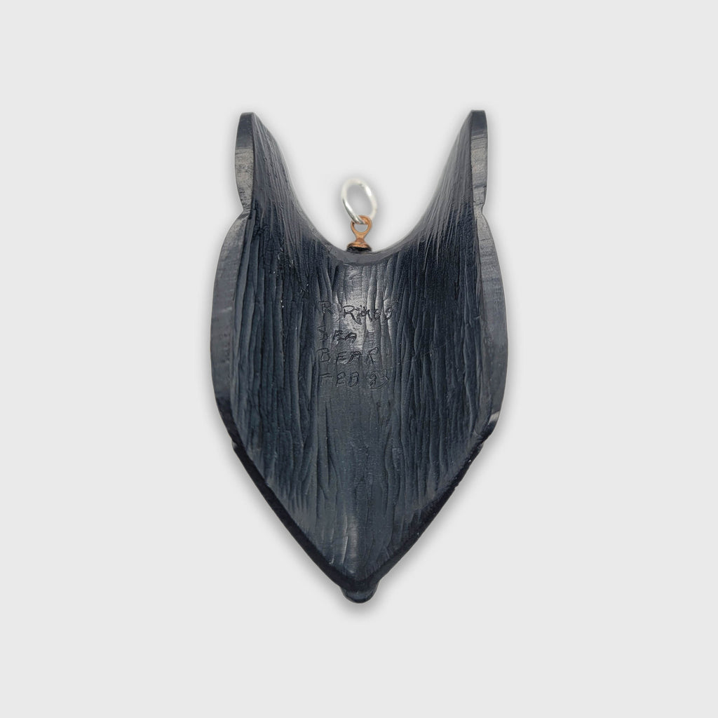 Argillite Sea Bear Pendant by Master Carver Ron Russ