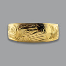 Gold Sea Eagle Bracelet by Kwakwaka'wakw artist Joe Wilson