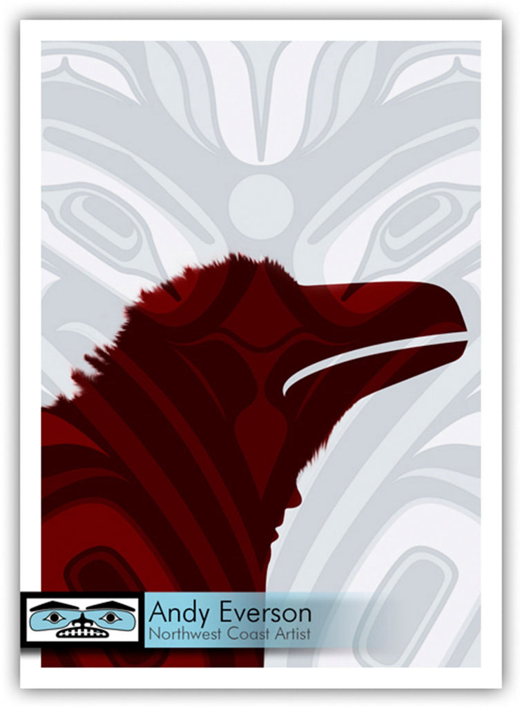 Shapeshifter Raven Limited Edition Print by First Nations artist Andy Everson
