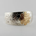 Silver and Gold Sun Bracelet by Kwakwaka'wakw artist Joe Wilson