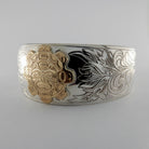 Silver and Gold Sun Bracelet by Kwakwaka'wakw artist Joe Wilson