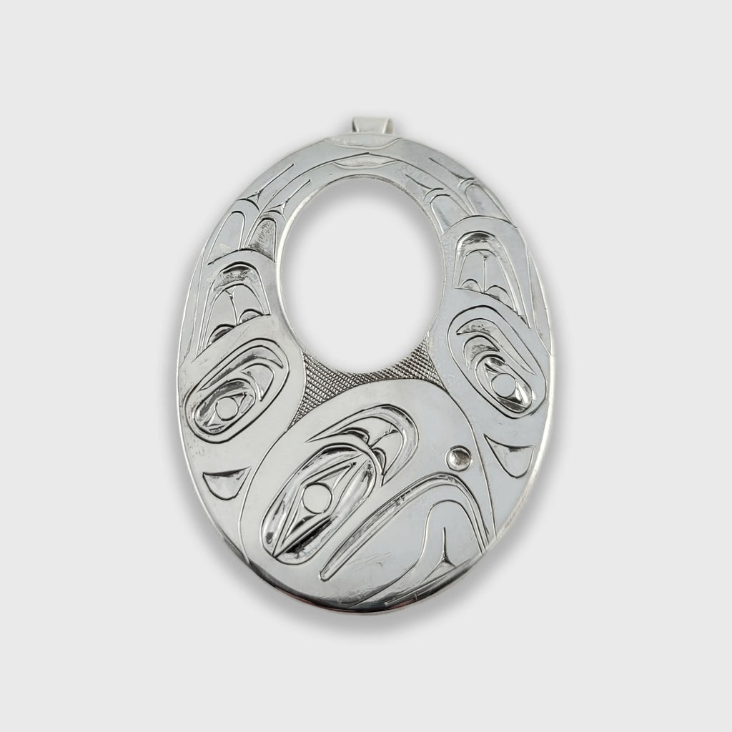 Silver Eagle Pendant by Haida artist Andrew Williams