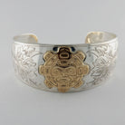 Silver and Gold Sun Bracelet by Kwakwaka'wakw artist Joe Wilson