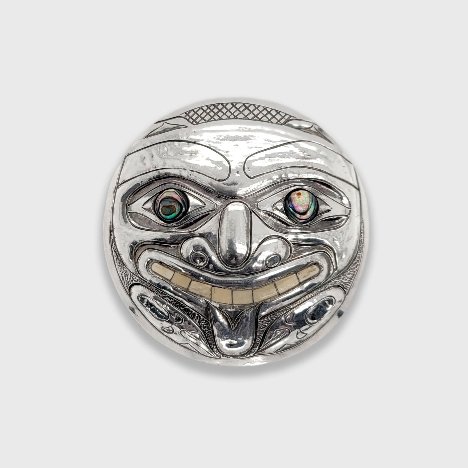 Bear Silver Pendant by Haida artist Derek White Jr. – Spirits of