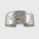 Silver and Gold Bear Bracelet by Haida artist Andrew Williams