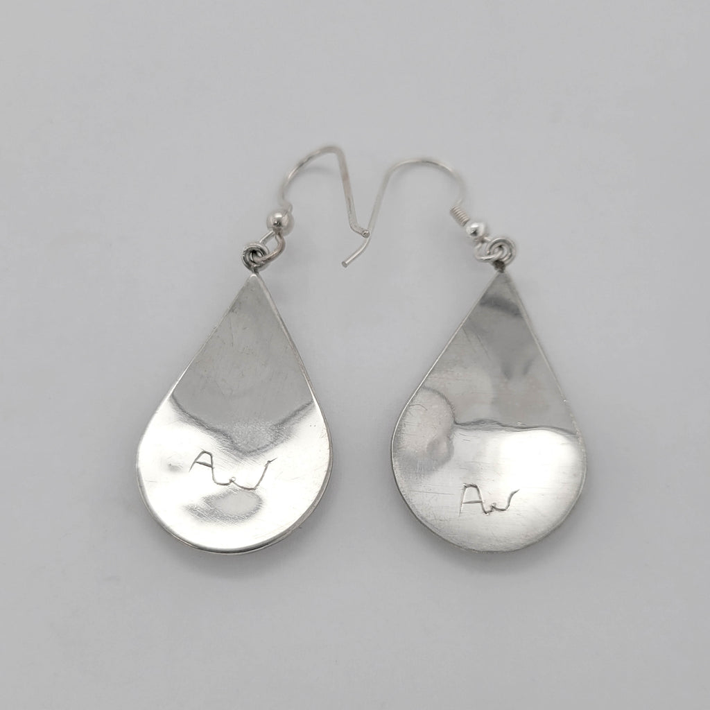 Silver and Gold Bear Earrings by Haida artist Andrew Williams