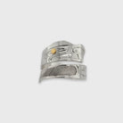 Silver and Gold Beaver Wrap Ring by Haida artist Andrew Williams