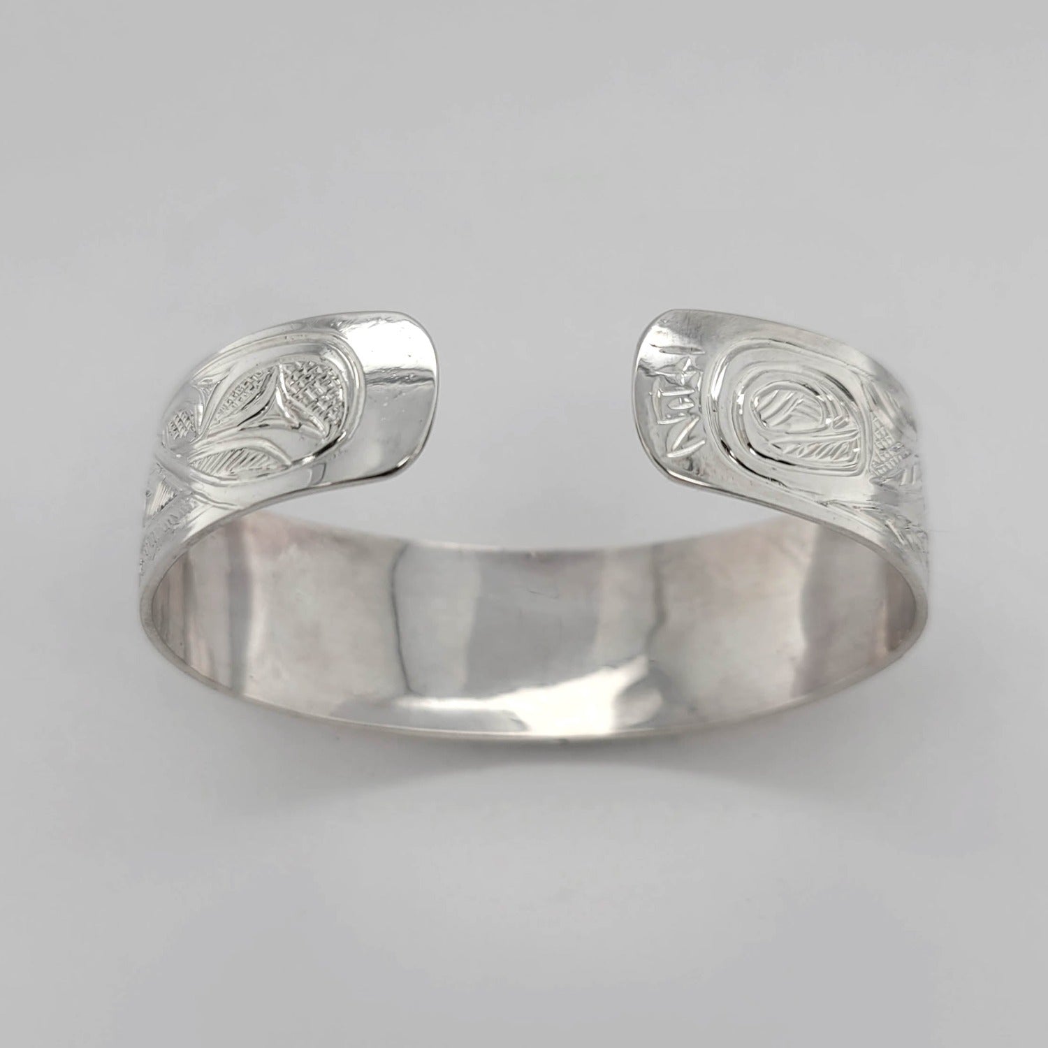 Native Silver and Gold Hummingbird Bracelet by Tsimshian artist Bill Helin