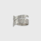 Silver and Gold Hummingbird Wrap Ring by Haida artist Andrew Williams