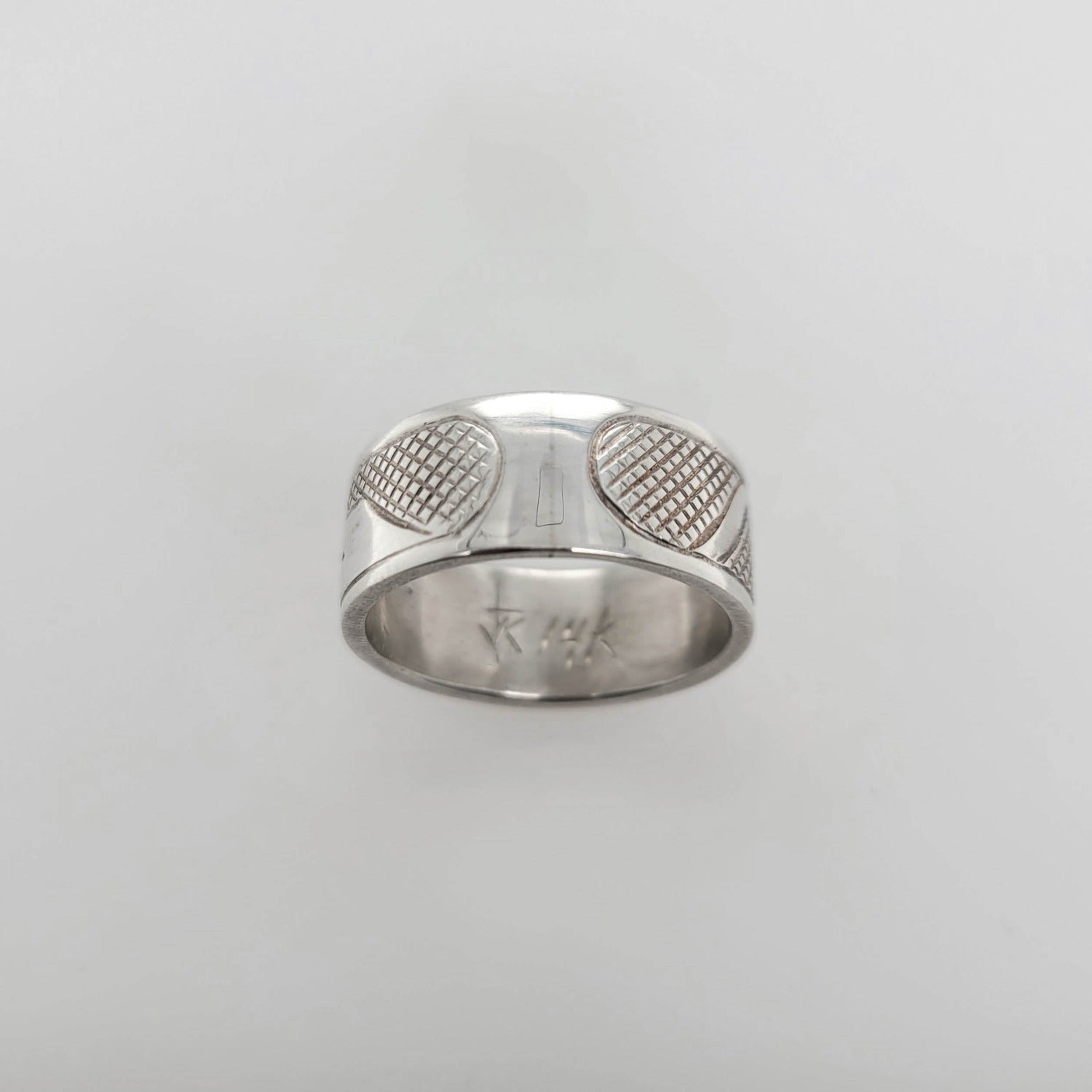 Native Silver and Gold Orca Ring by Cree artist Justin Rivard