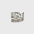 Silver and Gold Raven Wrap Ring by Haida artist Andrew Williams