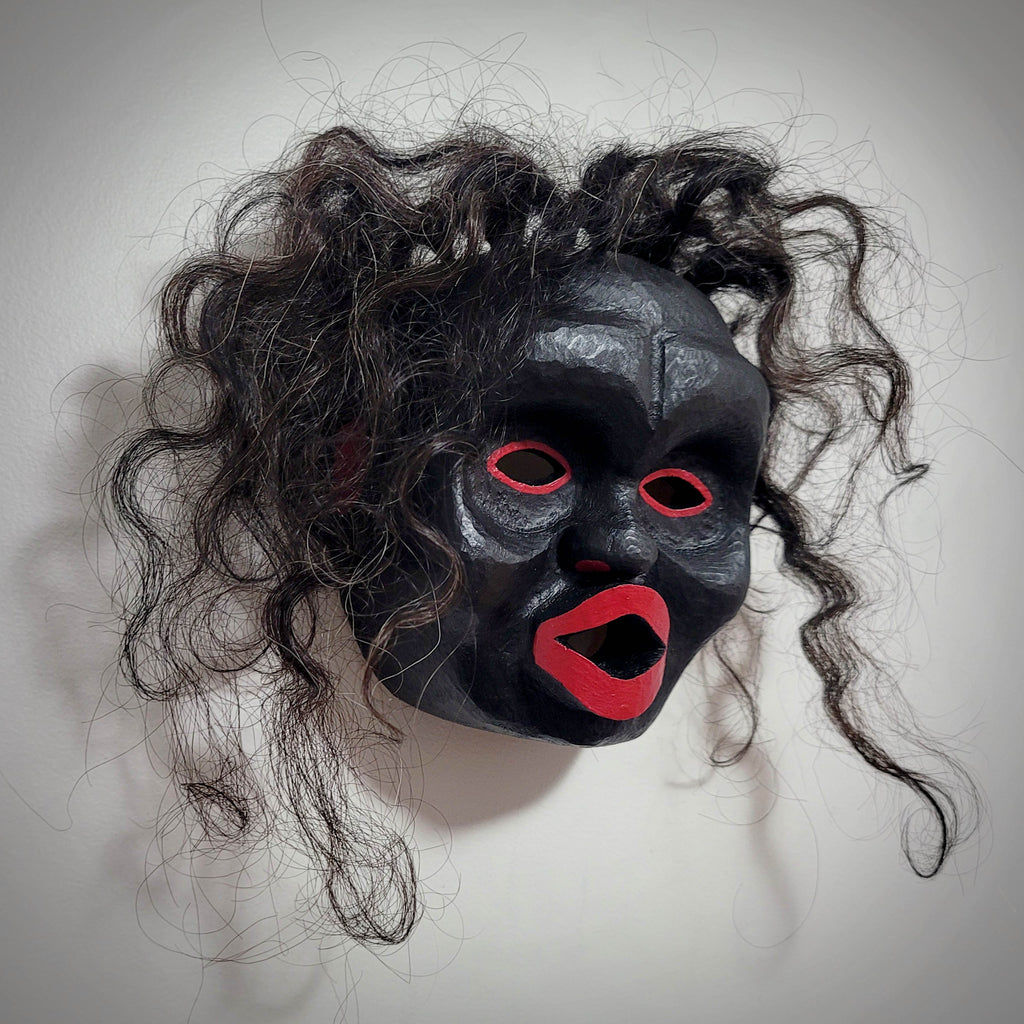 Small Wild Woman Mask by Kwakwaka'wakw artist Shawn Karpes