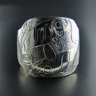 Silver Lazy Son-in-Law Bracelet by Haida artist Ron Russ