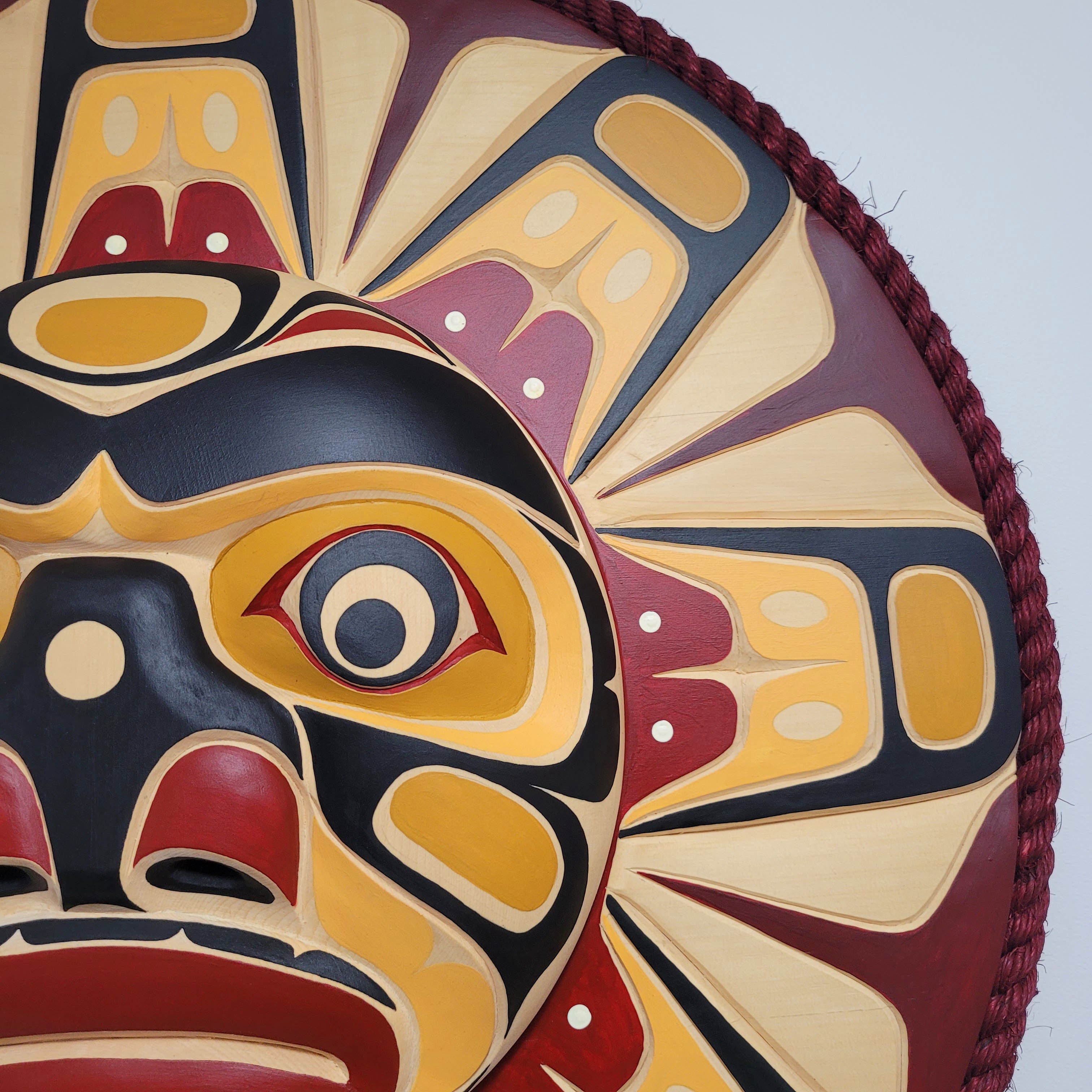 Sun Moon Mask by Kwakwaka'wakw Master Carver Bill Henderson